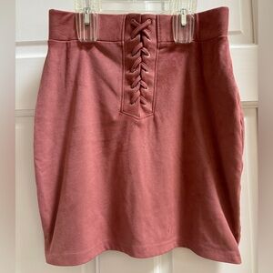 Soft velvet skirt